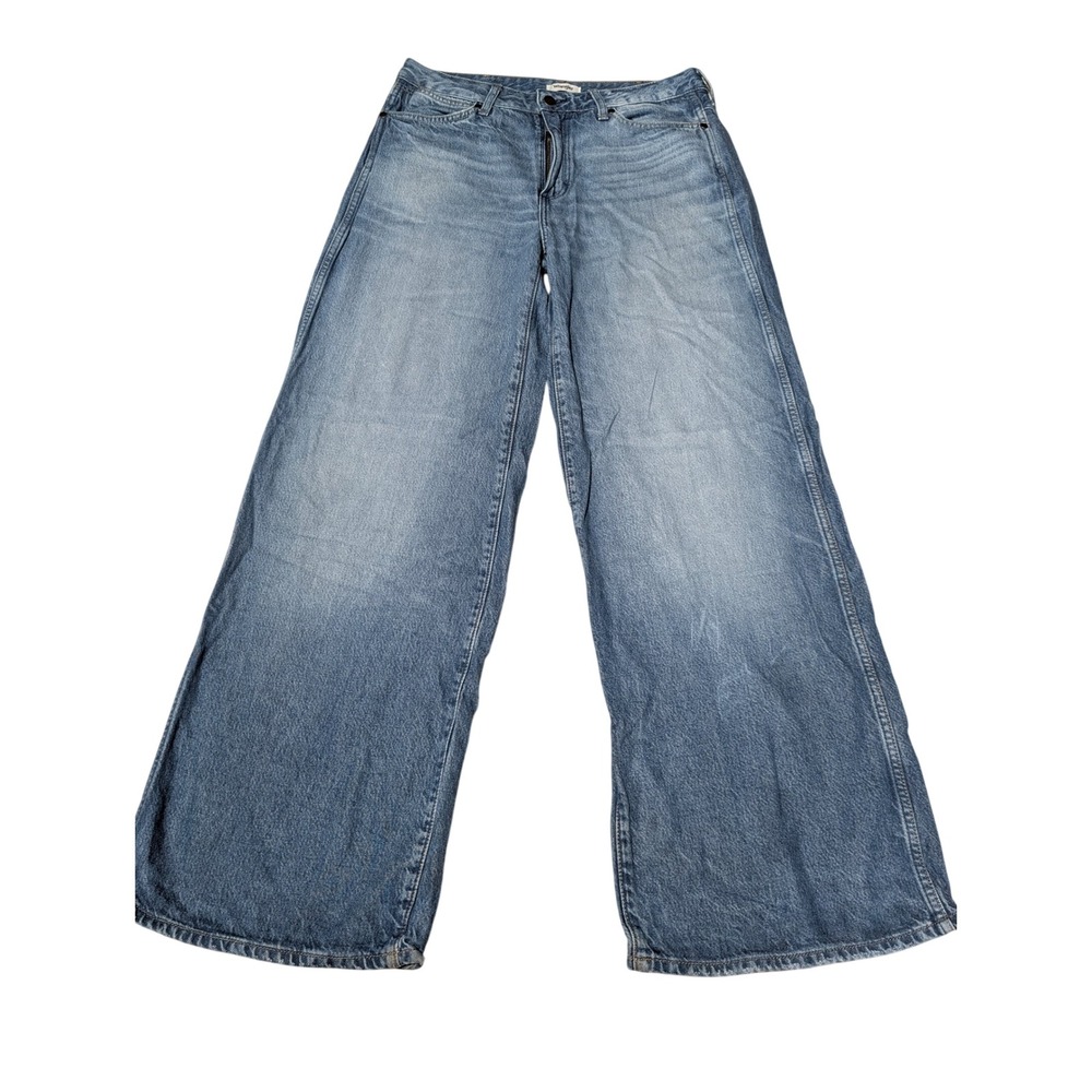 Wrangler Jeans Women 28 Blue Worldwide Mid Rise Wide Leg Baggy Y2K  Retro 90s